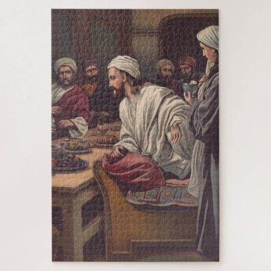 Zalving van Jezus in Bethanië Legpuzzel (Verticaal)