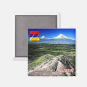 ZAM008 MOUNT ARARARAT, Armenië, Azië, Fridge Magneet (Voorkant / Achterkant)