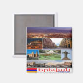 ZAM011 I Love YEREVAN, Armenia, Asia, Fridge Magneet (Voorkant / Achterkant)