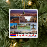 ZAM011 I Love YEREVAN, Armenia, Asia, Keramisch Ornament<br><div class="desc">Hier vindt u het souvenir van uw vakantie. Deze categorie bevat keramische Ornamenten van vele locaties in Armenië. (zAM011 Ik hou van JEREVAN,  Armenië,  Azië,  keramisch Ornament). Verras vrienden en familieleden met de unieke souvenirs van uw geweldige reis. Probeer ons. #LeoPepeDesign - armenië azië,  collage mozaïek potpourri,  keramische Ornament</div>