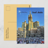 Zam Zam Tower Mekka Saoedi-Arabië Briefkaart (Voorkant / Achterkant)