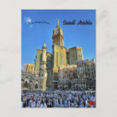 Zam Zam Tower Mekka Saoedi-Arabië Briefkaart (Voorkant)