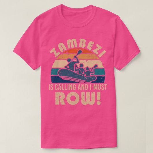 Zambezi rafting t-shirt (Design voorkant)