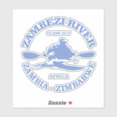 Zambezi River (rood) Sticker (Vel)