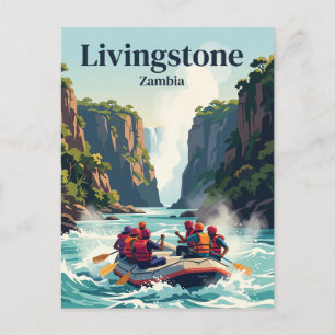 Zambezi rivier Livingstone Zambia Briefkaart