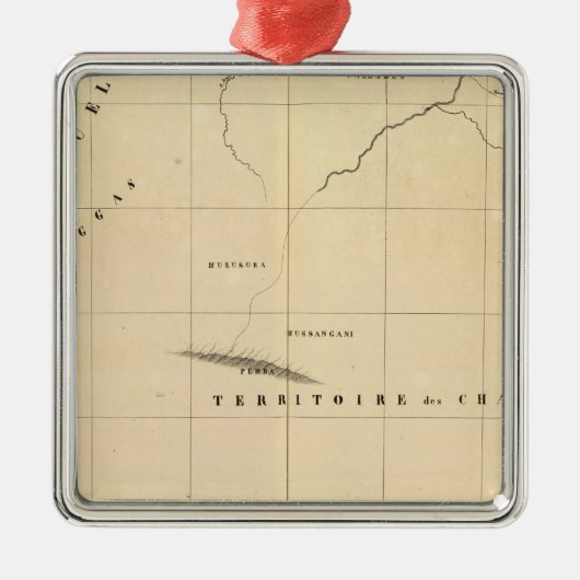 Zambia, Afrika 45 Metalen Ornament (Voorkant)