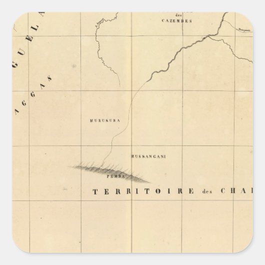 Zambia, Afrika 45 Vierkante Sticker (Voorkant)