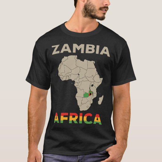 Zambia-Afrika T-shirt (Voorkant)