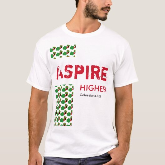 Zambia ASPIRE HOGER Christelijke scripts T-shirt (Voorkant)