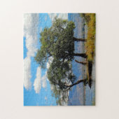 Zambia bergen en meren. legpuzzel (Verticaal)