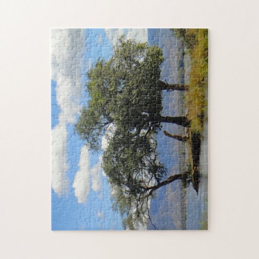 Zambia bergen en meren. legpuzzel (Verticaal)