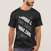 Zambia Camo Pattern Grey Camouflage T-shirt (Voorkant)