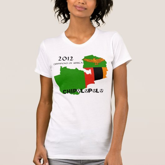 Zambia "Chipolopolo" 2012 Champions of Africa T-shirt (Voorkant)