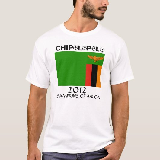 Zambia Chipolopolo African Champs T-shirt (Voorkant)