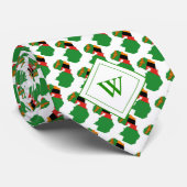 ZAMBIA Christelijke scriptmonogram vlag Stropdas (Opgerold)