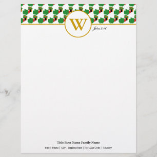 ZAMBIA Christelijke scriptpapier Stationery Letter Briefhoofd