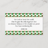 ZAMBIA Christelijke scripts John 3:16 Visitekaartje (Achterkant)