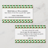 ZAMBIA Christelijke scripts John 3:16 Visitekaartje (Voorkant / Achterkant)