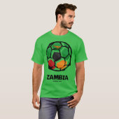 Zambia Country Flag T-shirt (Voorkant volledig)