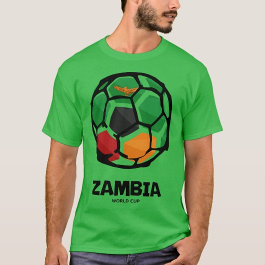 Zambia Country Flag T-shirt (Voorkant)