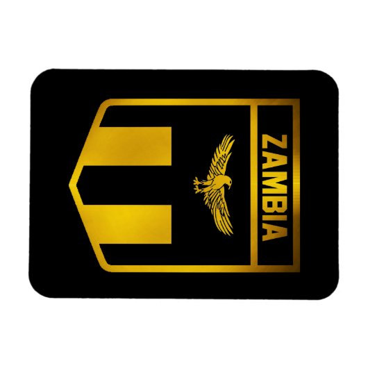 Zambia Emblem Magneet (Horizontaal)
