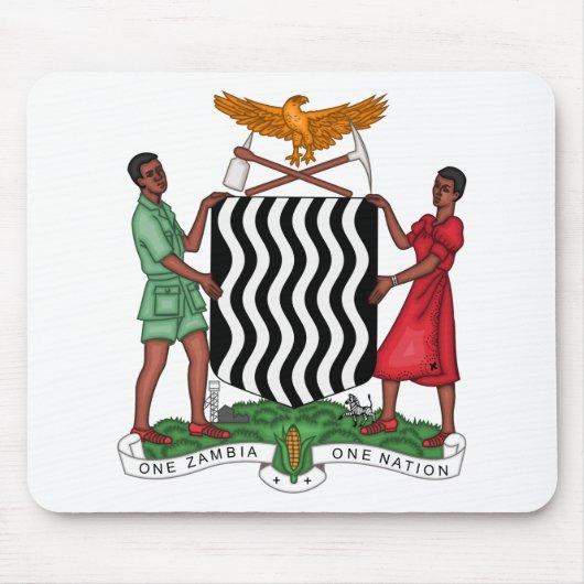 zambia emblem muismat (Voorkant)