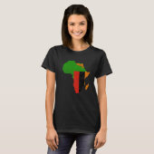 Zambia Flag Africa Continent Silhouette Gift for Z T-shirt (Voorkant volledig)