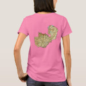 Zambia Flag and Map dk T-Shirt (Achterkant)