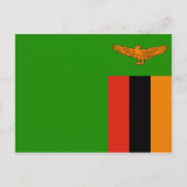 Zambia Flag Briefkaart (Voorkant)