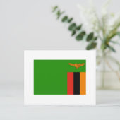 Zambia Flag Briefkaart (Staand voorkant)