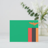 Zambia Flag Briefkaart (Staand voorkant)