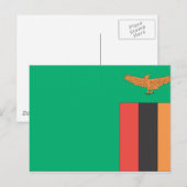 Zambia Flag Briefkaart (Voorkant / Achterkant)