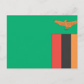Zambia Flag Briefkaart (Voorkant)