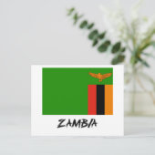 Zambia Flag Briefkaart (Staand voorkant)