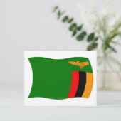 Zambia Flag Briefkaart (Staand voorkant)