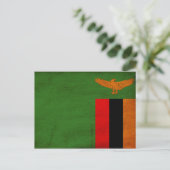 Zambia Flag Briefkaart (Staand voorkant)