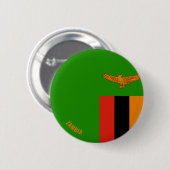 Zambia Flag Charming Patriotic Ronde Button 5,7 Cm (Voorkant /achterkant)