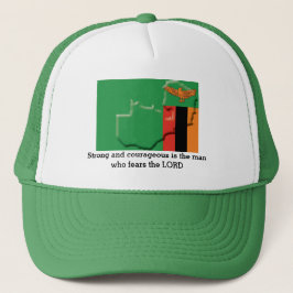 ZAMBIA FLAG Christelijke scripts op maat Trucker Pet