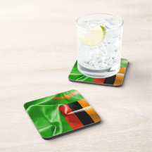 Zambia Flag Drink Onderzetters