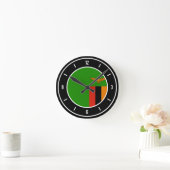 Zambia Flag Elegant Ronde Klok (Huis)