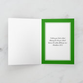 ZAMBIA FLAG | Festive Plum Pudding | Kerstmis Feestdagen Kaart (Binnen)