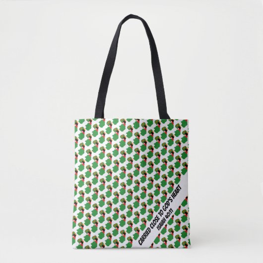 ZAMBIA FLAG God's Heart Isaiah 40 Scripture Tote Bag (Voorkant)