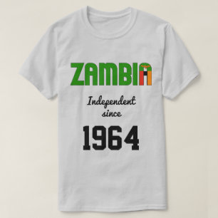 Zambia Flag Independence Celebration T-shirt
