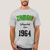 Zambia Flag Independence Celebration T-shirt (Voorkant)