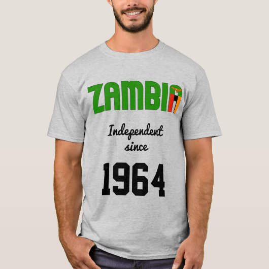 Zambia Flag Independence Celebration T-shirt (Voorkant)