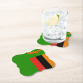 Zambia Flag Kartonnen Onderzetters (Insitu)