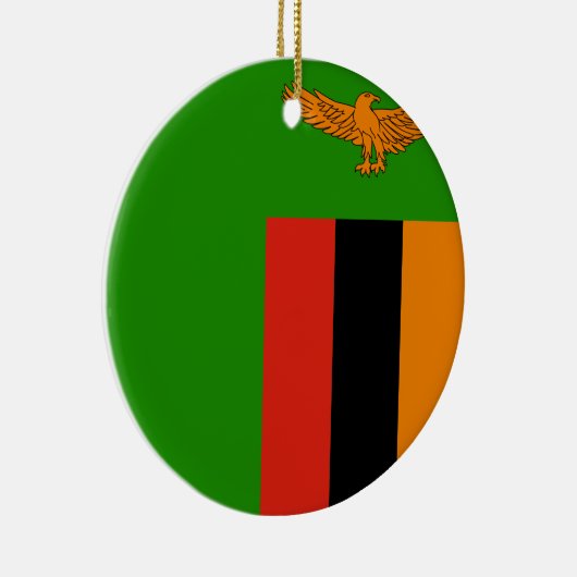 Zambia Flag Keramisch Ornament (Rechts)