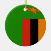 Zambia Flag Keramisch Ornament (Voorkant)