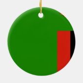 Zambia Flag Keramisch Ornament (Achterkant)