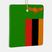 Zambia Flag Keramisch Ornament (Rechts)